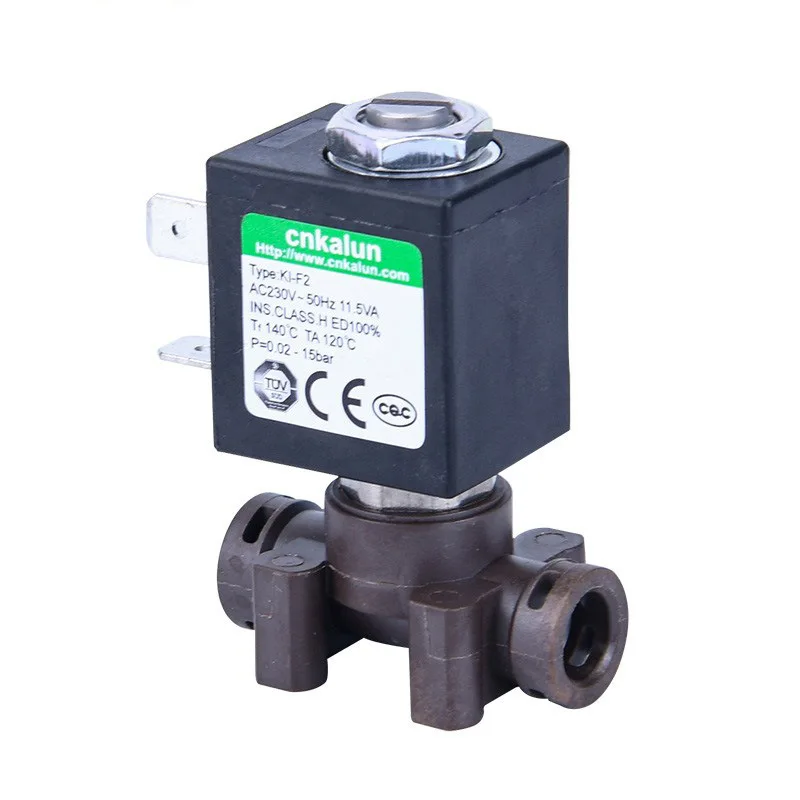 KL-F2 High Pressure 0.02-20Bar NC Brass PPS Mini Solenoid Valve for Steam Generators