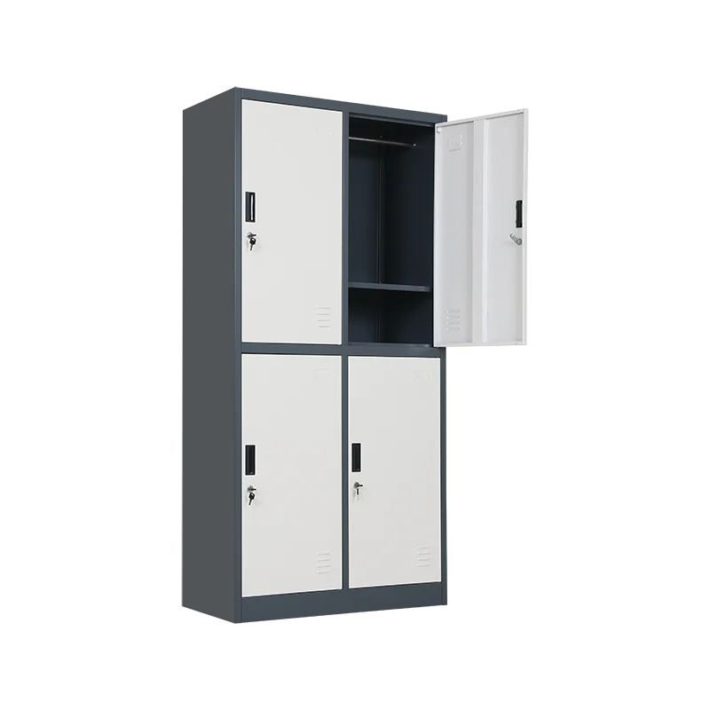 Stainless steel wardrobe Multi-function 4  doors  clothes closet