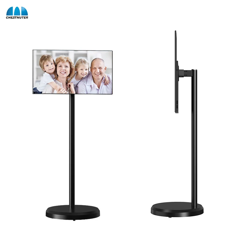 21.5 Inch Smart TV On Stand High Quality Wireless Smart Portable TV Hd Camera Android 12 Televisions Touch Screen Lcd TV