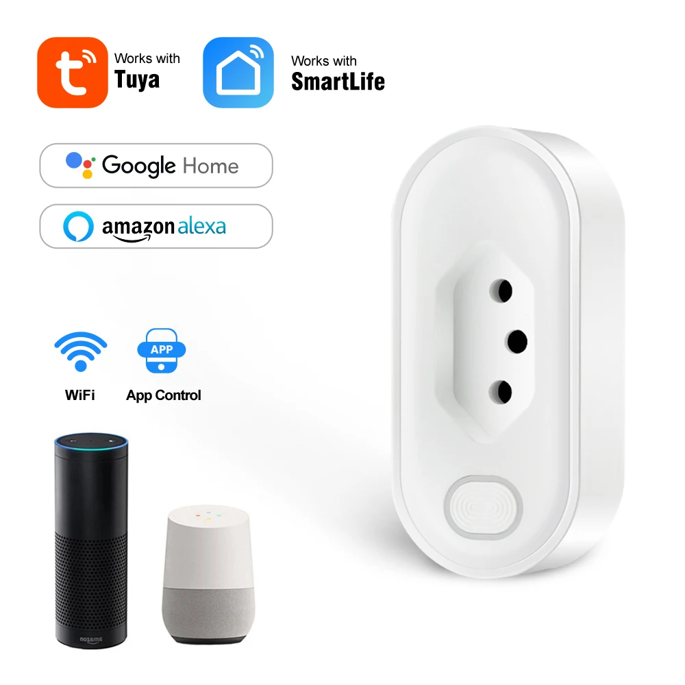 Смарт-розетка AVATTO Tuya с поддержкой Wi-Fi и голосовым