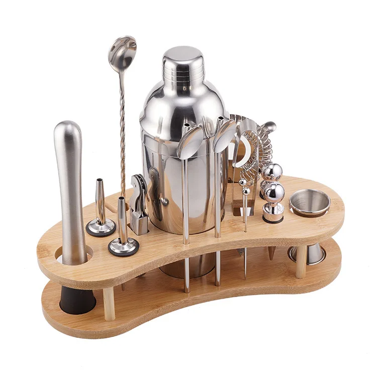 12-piece bartender Kit with stand Professional Bartending kit Home Bar Tool Kit Bar Accessories