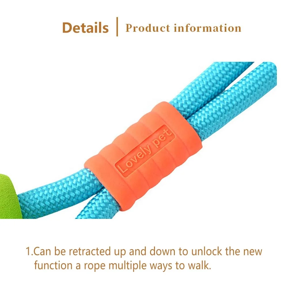 Dog Leash 6 FT with Comfortable Padded Handle, Highly Reflective Threads Dog Leash for Medium Large Dogs