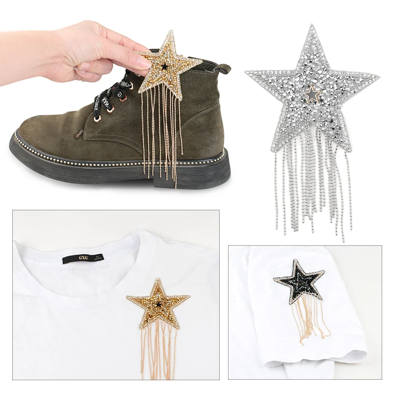 New Star Pearl Package Patch Ironing Applique Clothes Decoration Sewing Patch Clothes Bag Trousers And Shoes