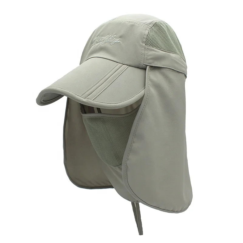 Bucket Hat Sun UV Protection With Mesh Outdoor Fishing Hat With Flap For Men and Women with Neck Cover