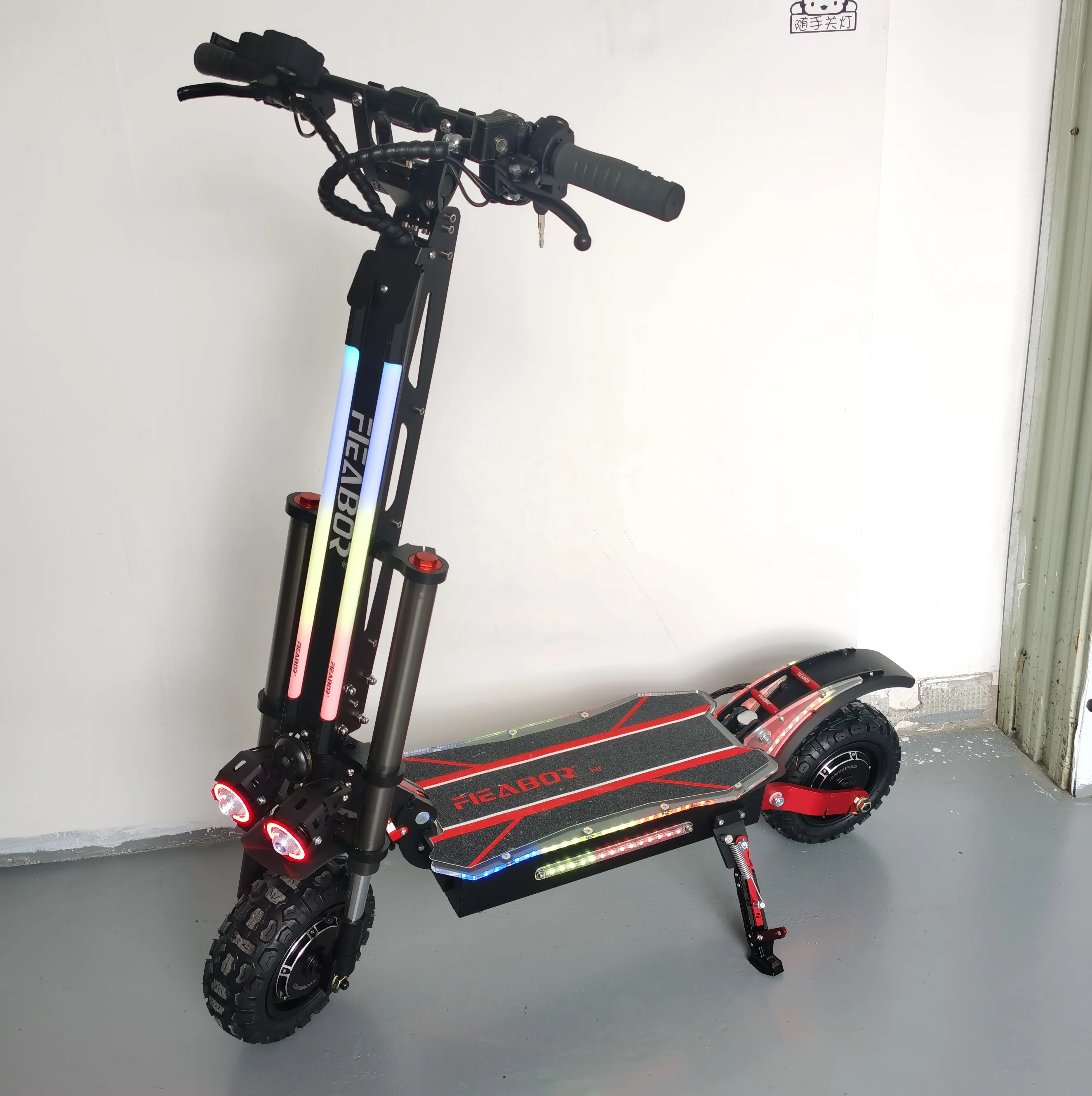 Wholesale Customized  72V 6000w Lithium Battery Great Performance Powerful Off Road Foldable Electric Scooter with Optional Seat