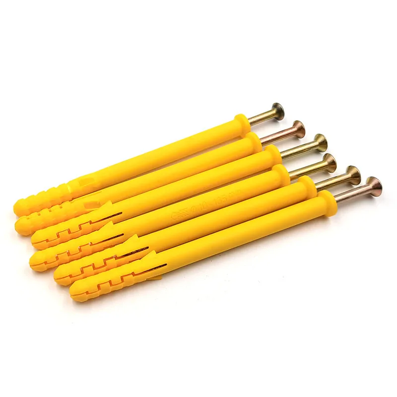 plastic nylon wall plug anchor with screw for plastic