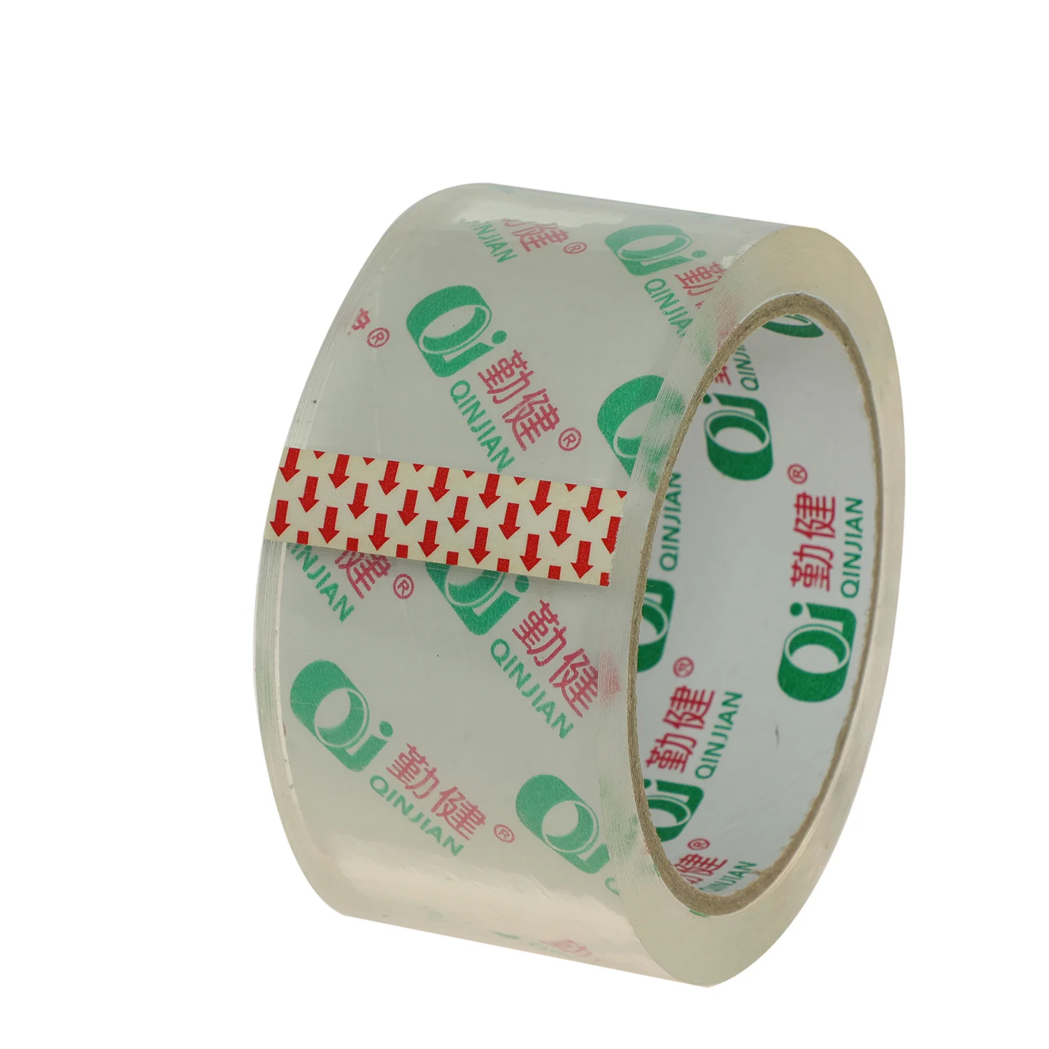 Custom tape crystal clear background brand logo printed packing tape