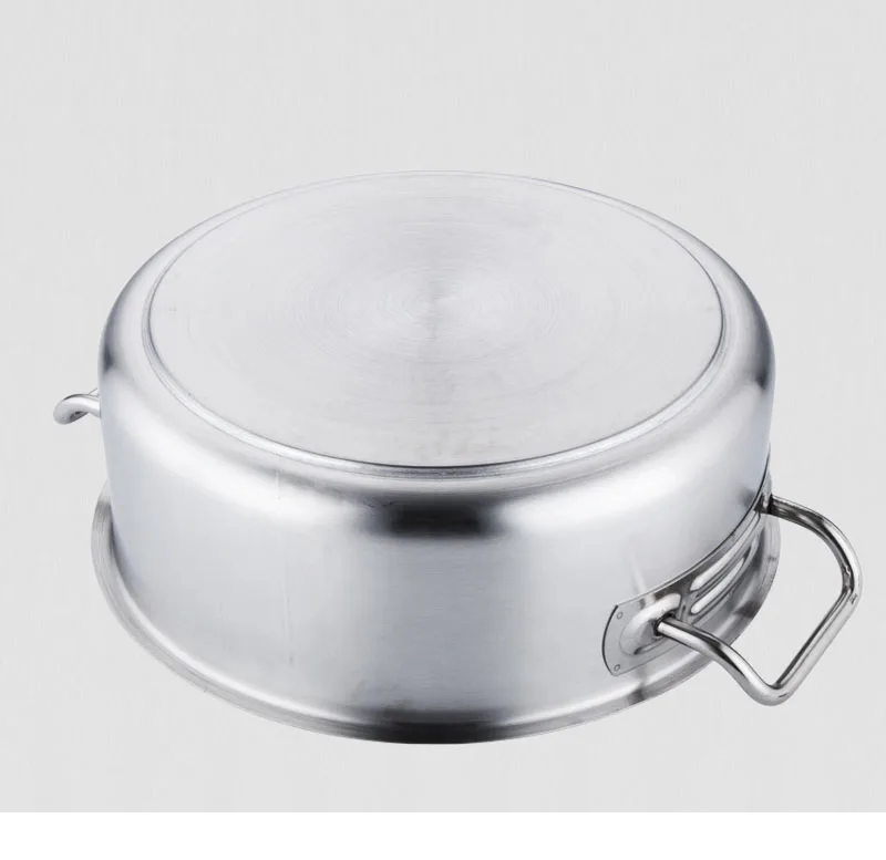 High quality stainless steel two-flavous hotpot with divider stainless steel cooking pots cookware