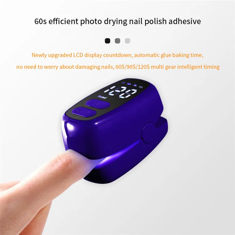 Home DIY Rechargeable Nail Fast Drying Gel Polish UV LED Nail Lamp Portable Mini UV Light for Gel Nails