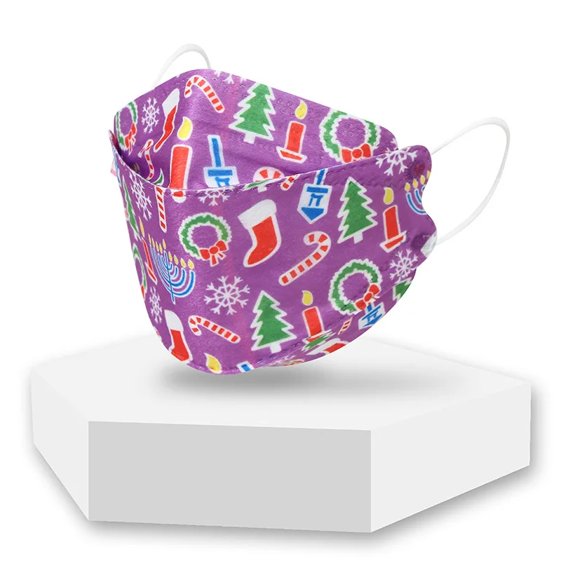 2021 Multiple Styles Halloween Masks 3D Printing Breathable Disposable Children Adult  Christmas Fish Mouth Face Mask