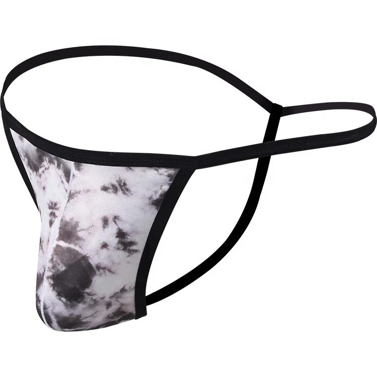 high quality factory price polyester thong g string underwear for men custom print thongs and g string