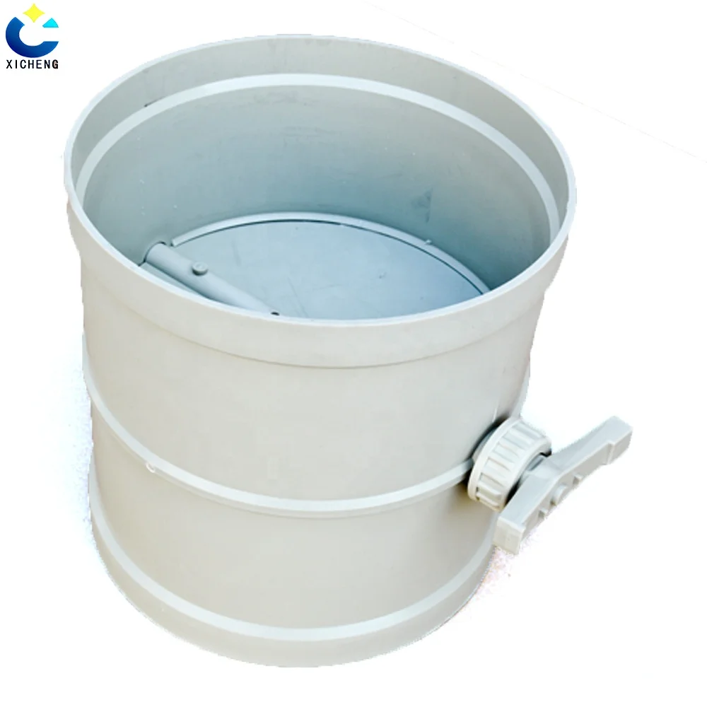  PP Manual Air Check Valve Pneumatic Flow Control regulator Actuated Hand Operated Plastic Duct
