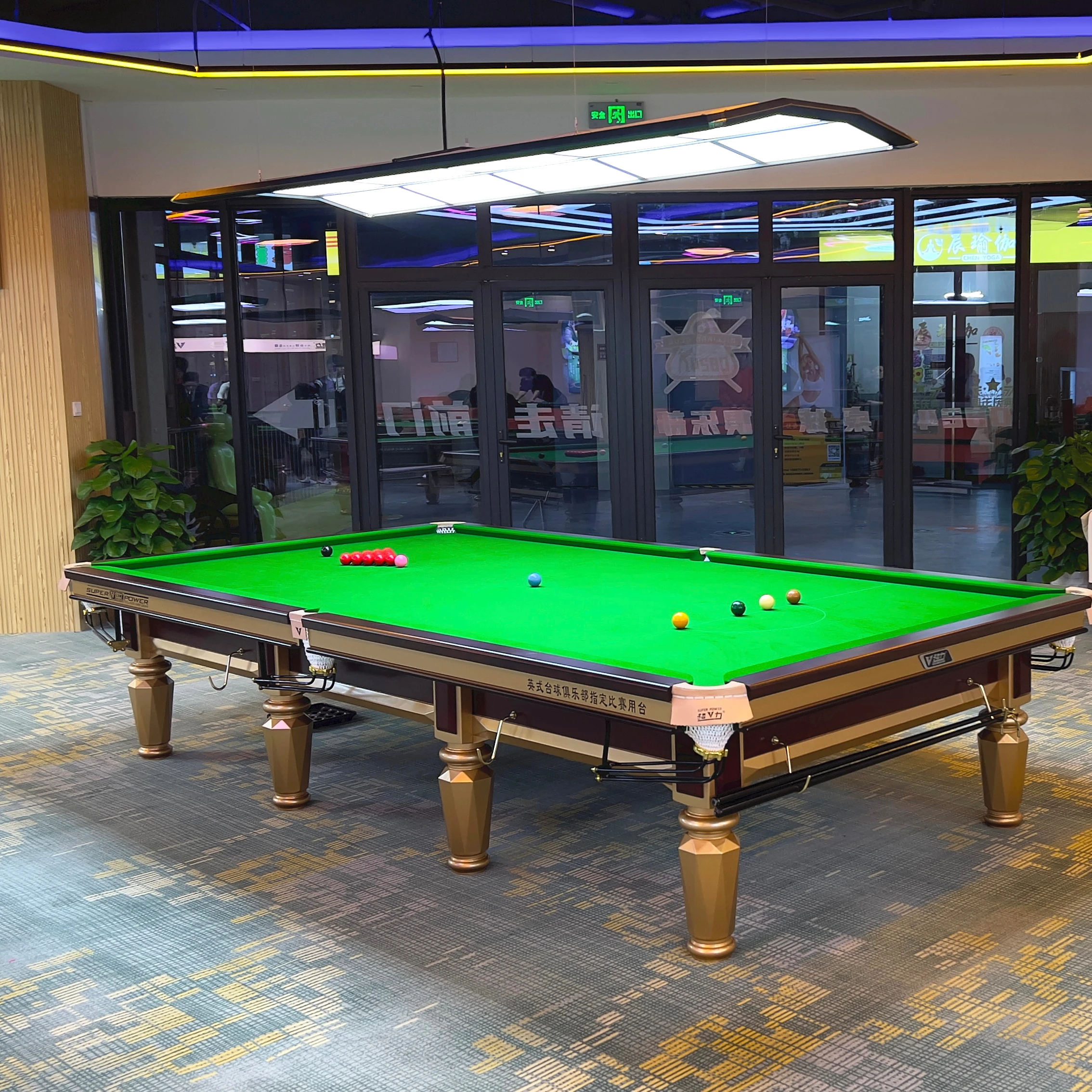 High quality Professional tournament 12ft slate steel cushion English style snooker pool table for sale