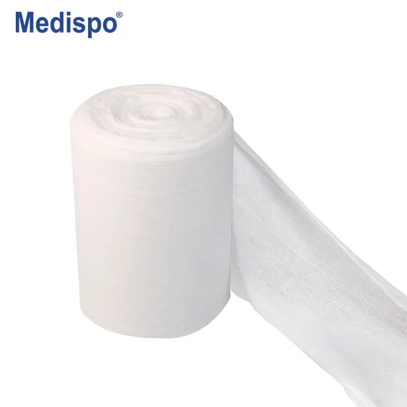 [Medispo] High Quality Medical Absorbent 100% Plain Cotton Medical compressed Hydrophile Gauze Bandage Gauze Cotton