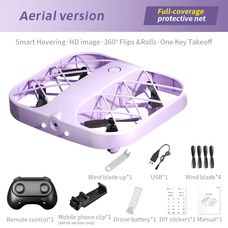JJRC H107 Mini Drone Full perimeter protection remote control toy gift flip and headless mode pocket Rc quadcopter drone