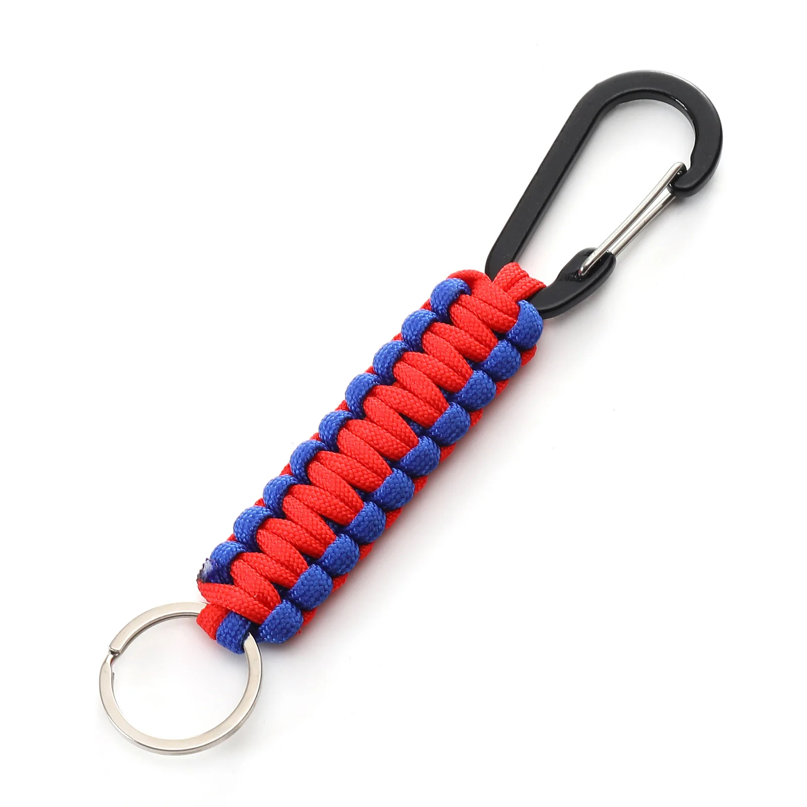 Hot Sale Keychain Carabiner With Key Ring Paracord Key Chain Hanger Heavy Duty Clips for Outdoor