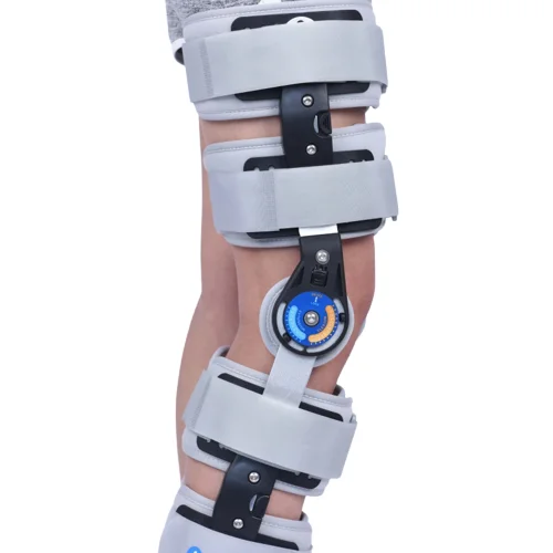 Medical Device New Design Adjustable Orthopedic Leg Brace Knee Brace with Shoulder Strap