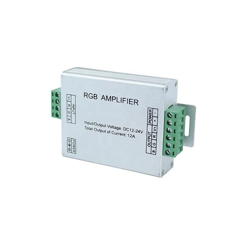 Светодиодная лента RGBW/rgb-усилитель DC12 - 24V 24A 4 канала RGBW/цветных (RGB) светодиодных лент усилитель мощности консоль контроллер