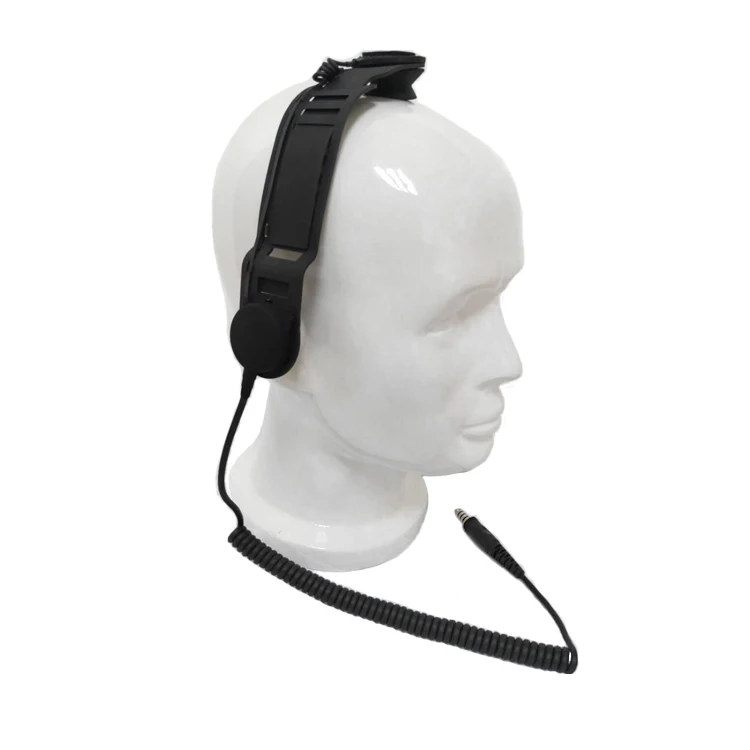 Helmet skull bone conduction headset for Motorola Kenwood radios
