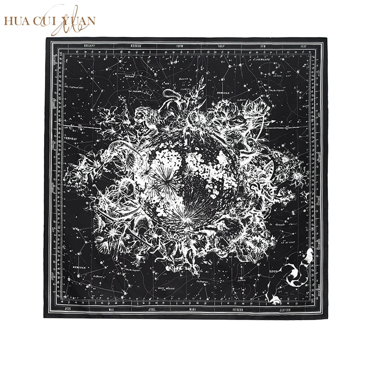 12 14 16 18 Mm 100% Silk Scarves Luxury Custom Design Printing Pure Silk Scarf For Women