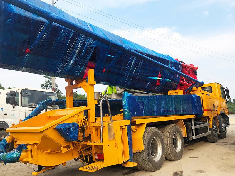 Used Concrete Pump Machine Putzmeister Beton Boom Pump 42M 46M Actros Trucks Price