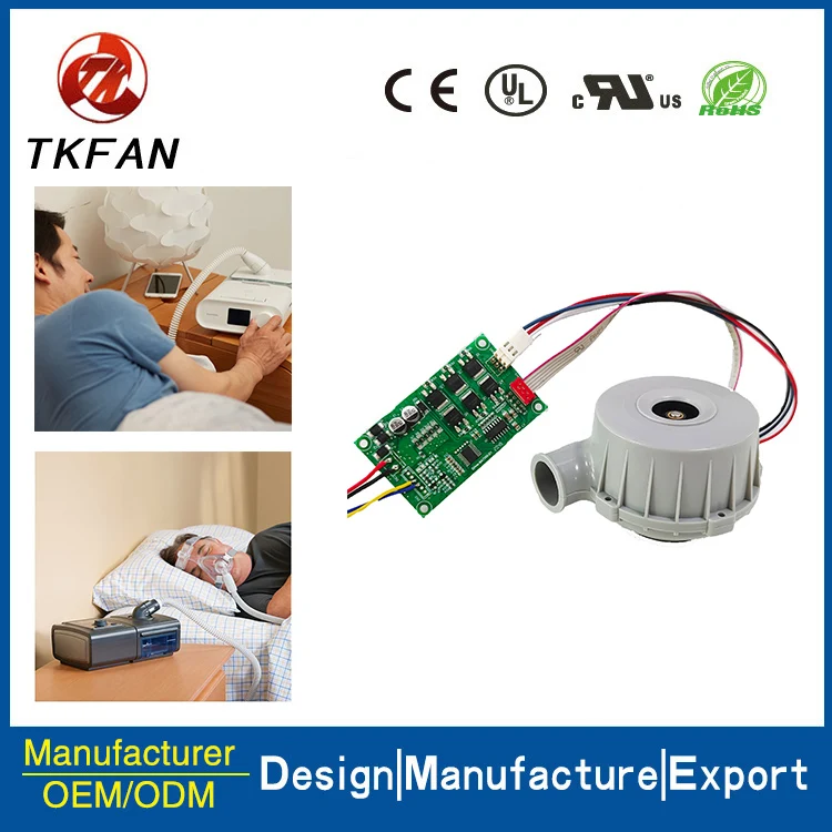 TKFAN BA7060 70 мм 24 В постоянного тока высокоскоростной мини Бесщеточный cpap турбинный