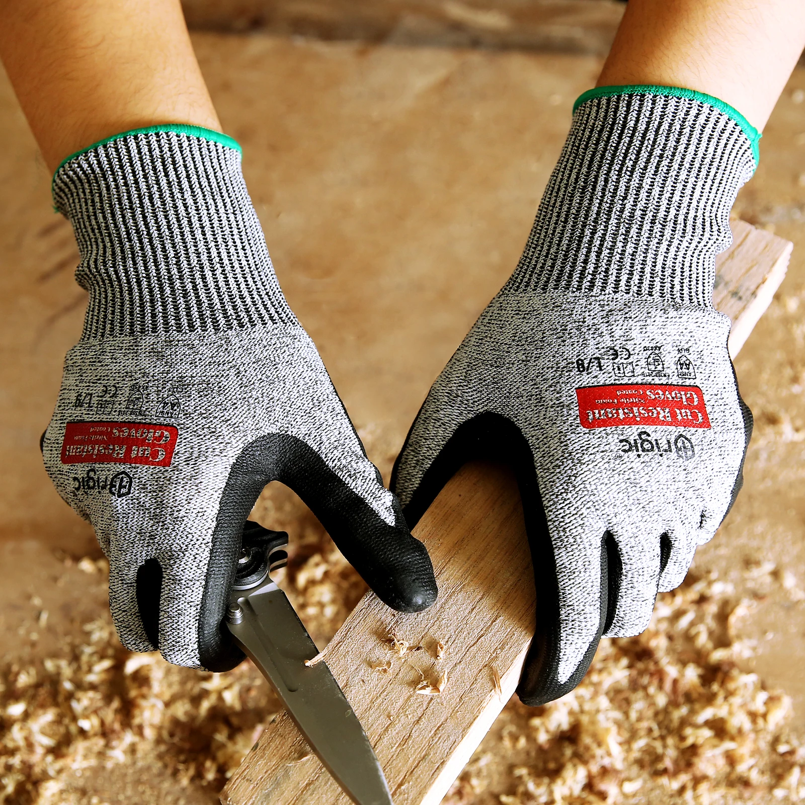 RTS Spot products are sold cheap price in our own warehouse top quality anti-cutting wear resistant breathable nitrile gloves