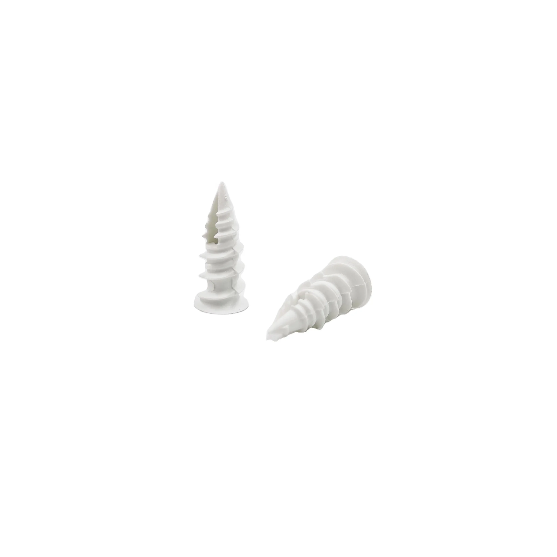 White Self-drill plasterboard plug Plastic wall screw drywall
