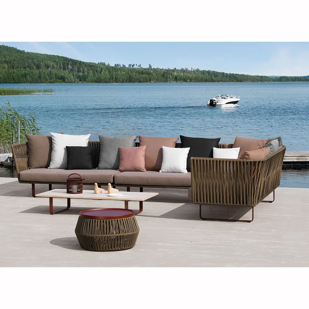 Professional Manufacturer  Newly  Wholesale durable aluminum frame  Patio r Garden set  outdoor furniture sofa set