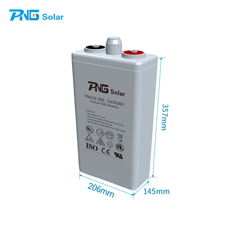 OPZV  2v 300AH Gel Tubular Battery for Solar Energy System Residential Use