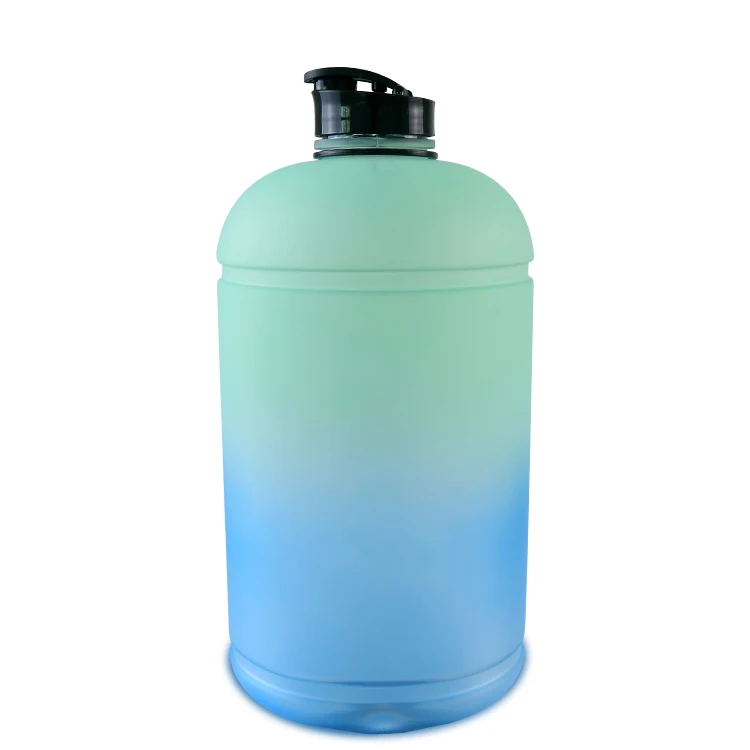 Оптовая продажа, пластиковая бутылка для воды большой емкости для спортзала, герметичная, с соломинкой, без БФА, Спортивная бутылка