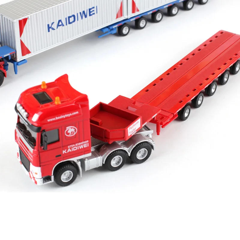 Kid toys free wheel die cast container model truck toy for children die cast car