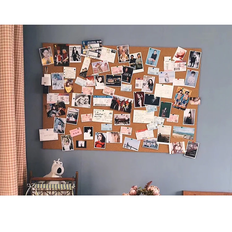 120 x 20m decorative cork notice board for background board, photo wall and message display