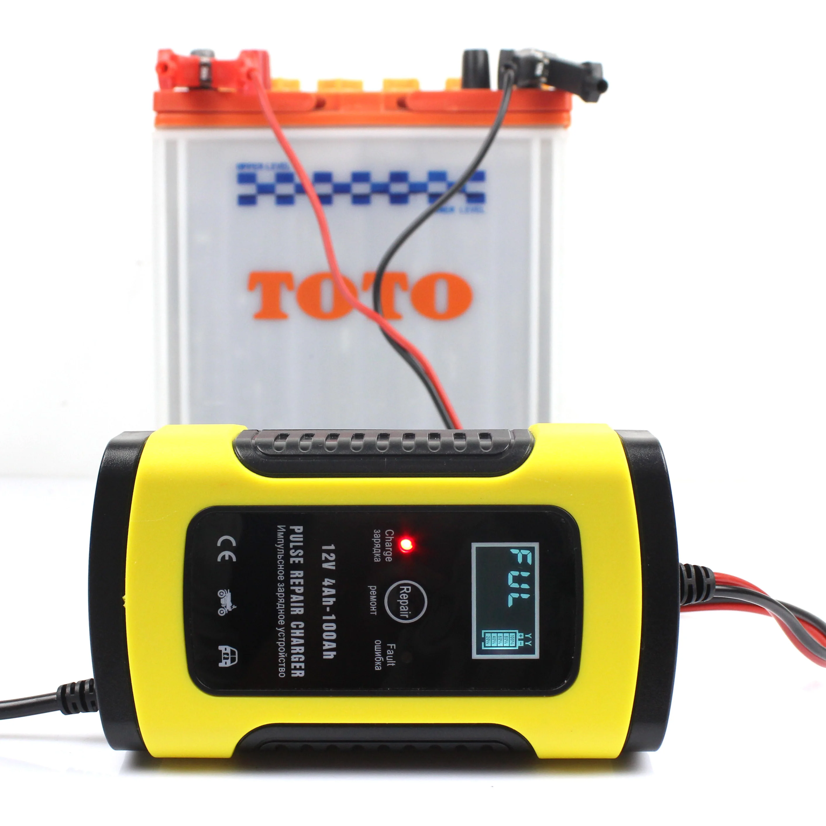 12V 5A 6A motorcycle Car Battery Charger Pulse Repair Lead acid EU US UK AU 3-STAGE Automatic Charging For Charging AGM GEL SLA