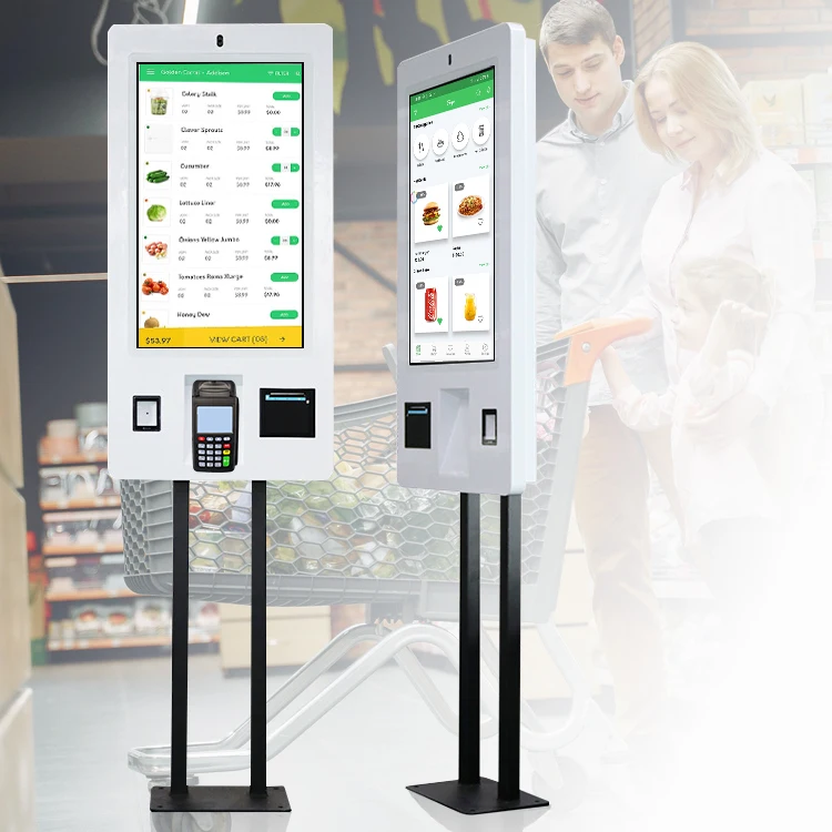 Automatic queuing system kiosk touch screen portable android tablet self kiosk order payment kiosk for McDonald