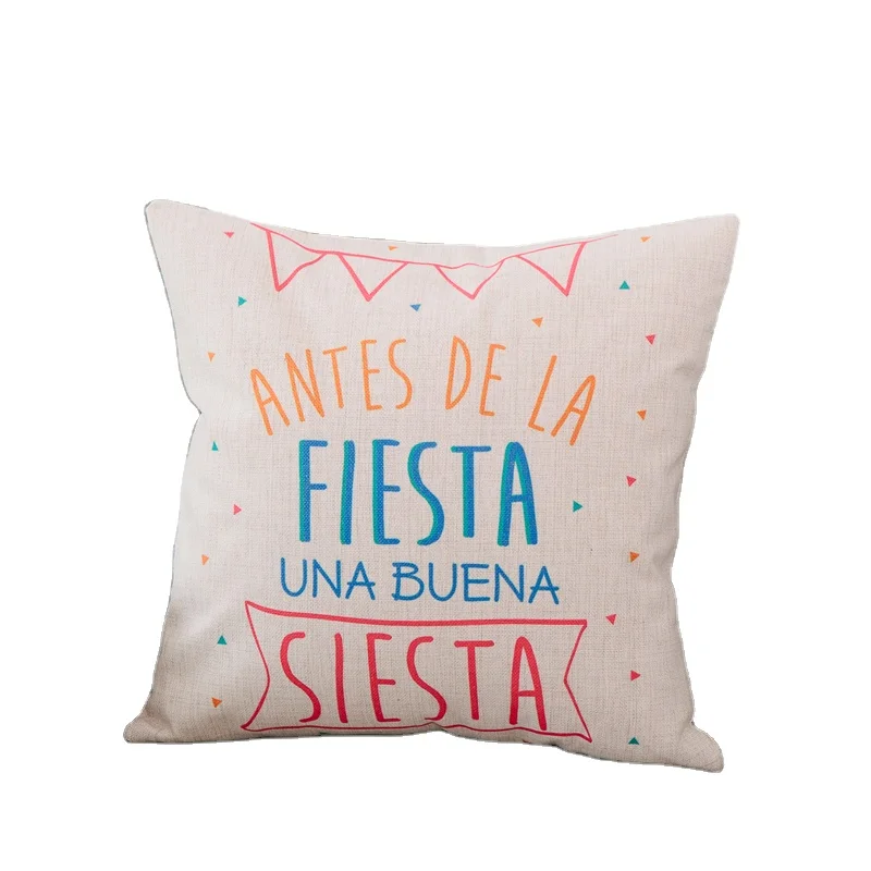 Soft customized digital printing color square 45x45cm pillow cushion for sofa bedroom