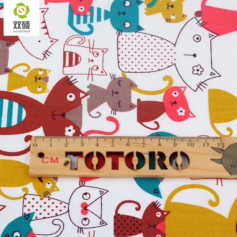 Soft printed 100% cotton cartoon fabric textiles for sewing patchwork