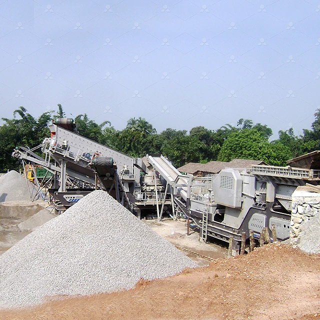 300 Tph Small Rock Andesite Crushing Plant Diesel Engine Mobile Jaw Crusher For Copper