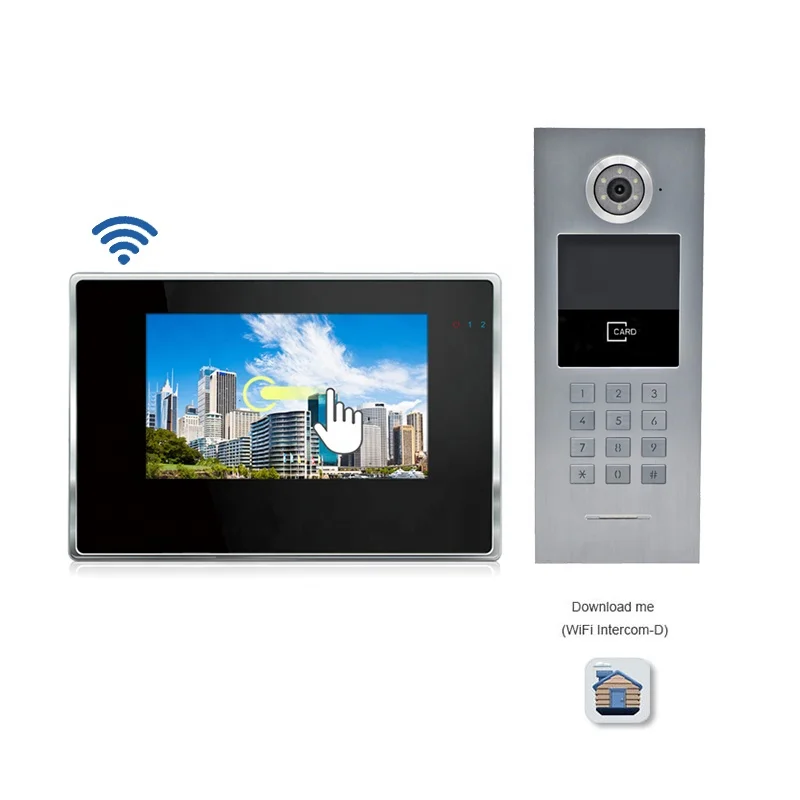 SIP Smart Doorbell Video Home Intercom Door Phone System Wireless Door Phone with Door Release Function