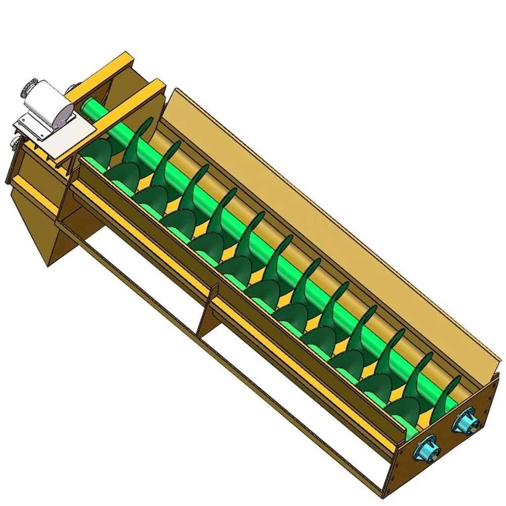 Waste plastic recycling related lifting machinery screw feeder conveyor