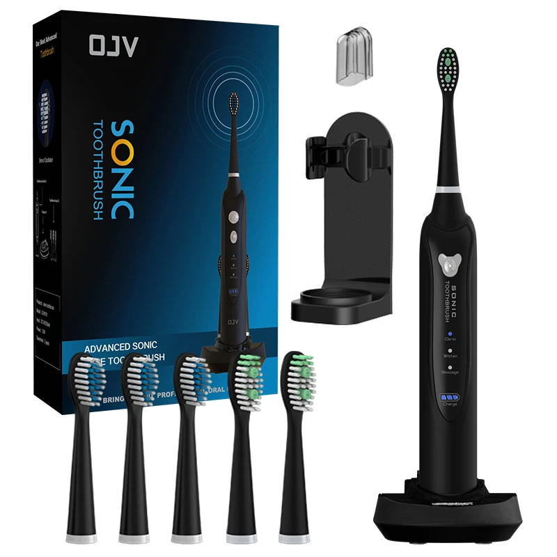 OJV OEM Wholesale Escova De Dente Eletrica Smart Sonic Teeth Brush Brosse A Dent Electrque Electric Toothbrush