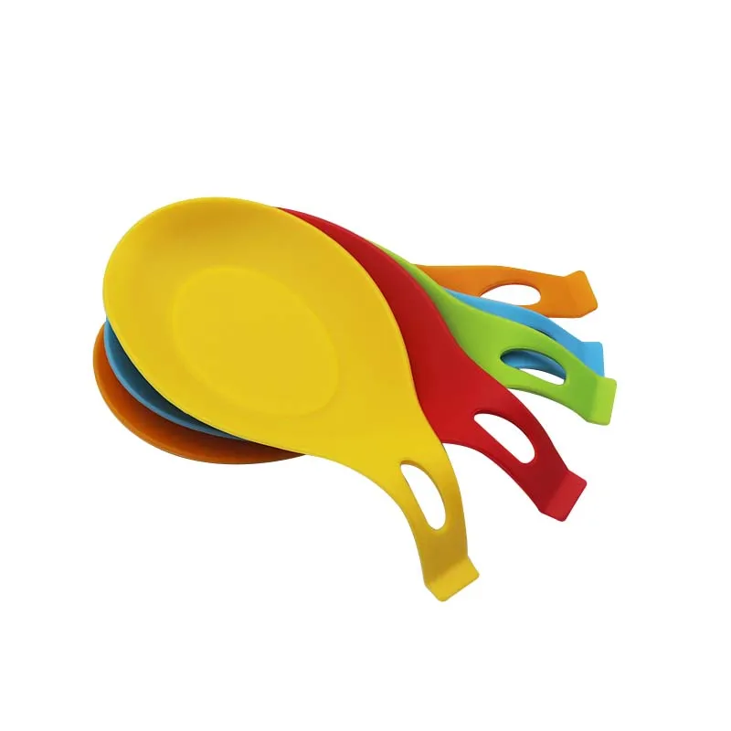 Storage Rack Spatula Chopsticks Holder Non-Slip Pad Heat Resistant Cooking Kitchen Tool Silicone Spoon Rest