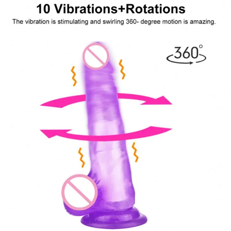 New arrival Realistic Vibrating Thrusting Automatic Dildo 21 cm Length Rotational Dildo Female Masturbation Devices