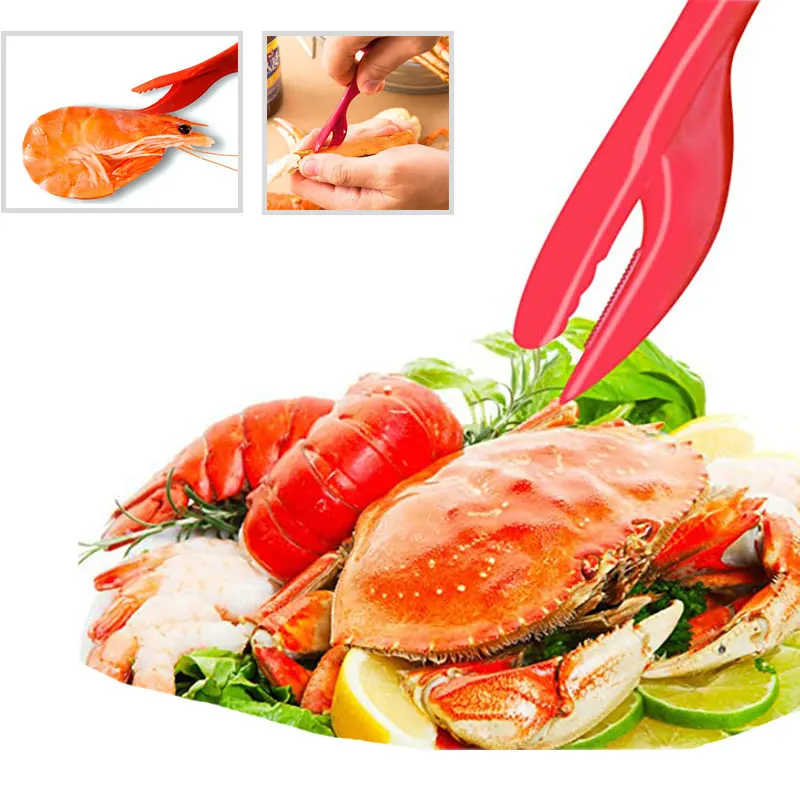  Seafood Tools Set Pliers Fork Spoon Scissors Cracker Crawfish Prawns Lobster Crab Nuts Shellfish Sheller