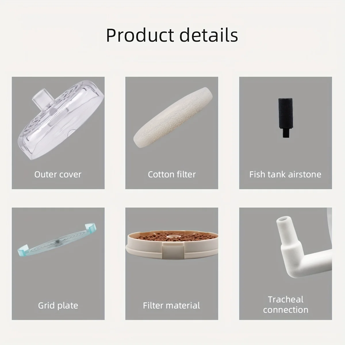 Aquarium Quiet Water Air Oxygen Pump System Biochemical Bio Single/Double Sponge Cotton Filter Box Plastic Fish Tank Accessories