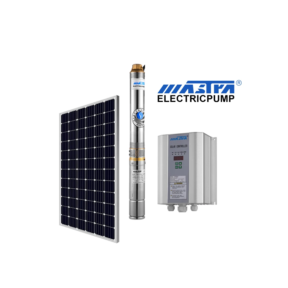 MASTRA 4 дюйма 48v 500w большой поток водяной насос для воды из нержавеющей стали dc Солнечный