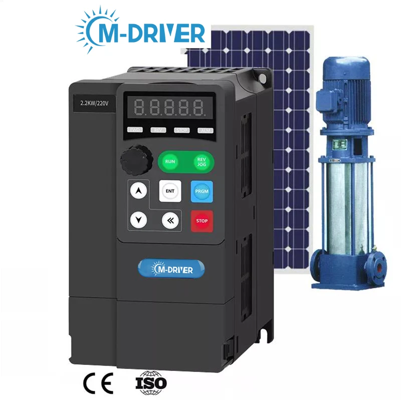 M-driver Solar Vfd Drive Three Phase 380v 5.5kw Dc Ac Solar Inverter For Water Pump
