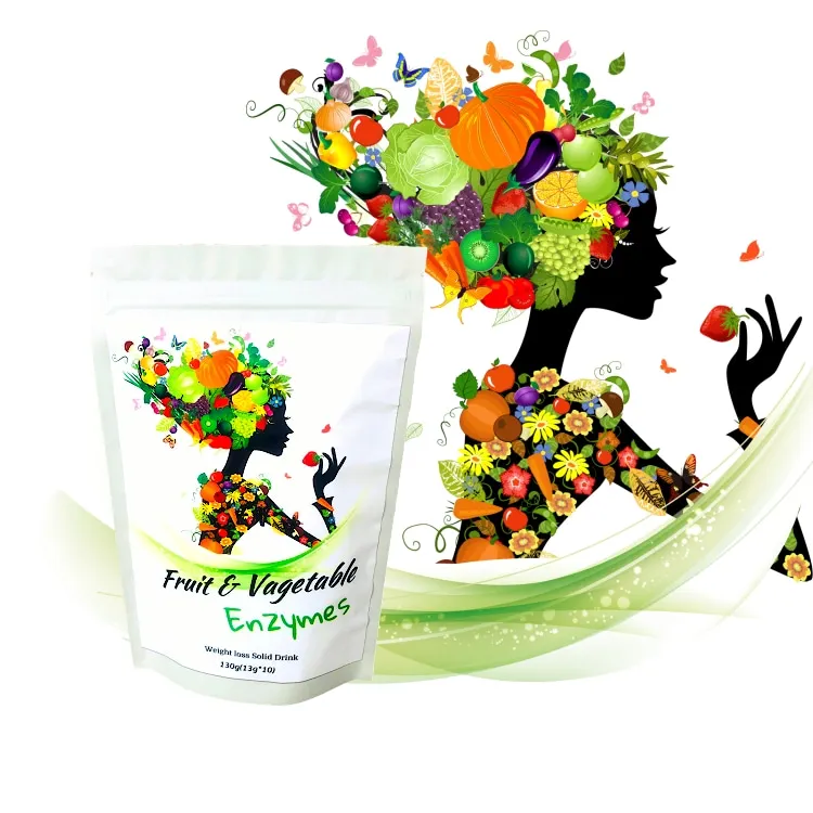 Detox Cleanse Weight Loss Powder Digestive Enzyme Supplement with fruit vegetables Slimming Drink Weight Loss Powder
