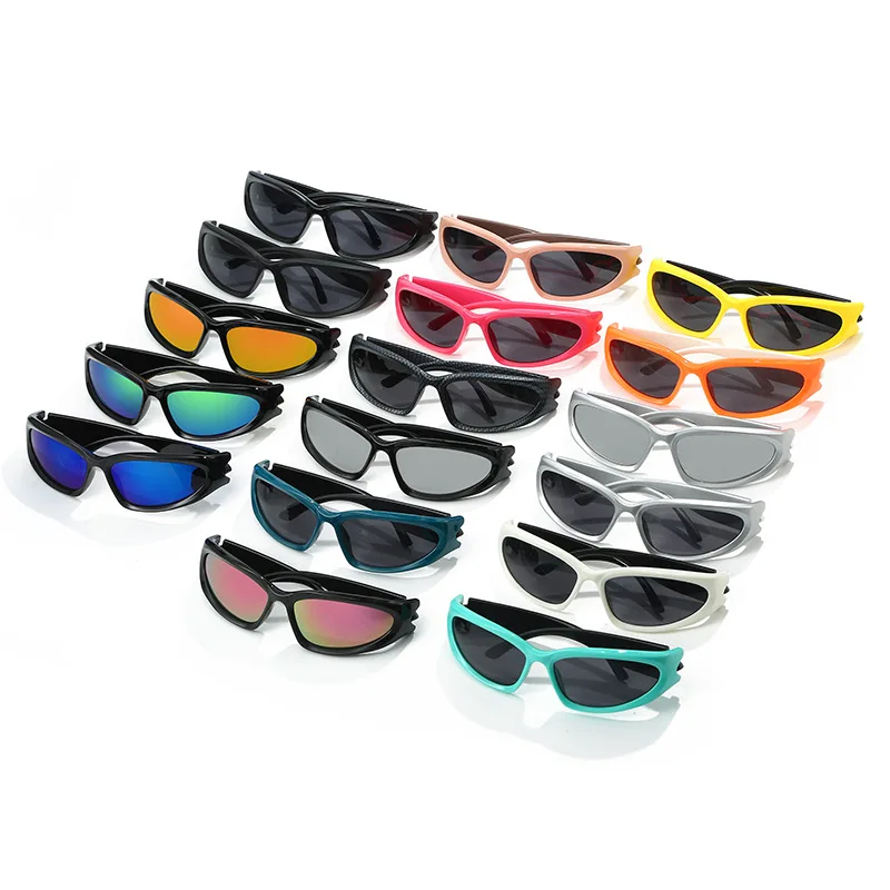 Steampunk Sunglasses Women Mirror Sports Y2K Sun Glasses Men UV400 Punk New Shades Colorful Fashion Eyewear