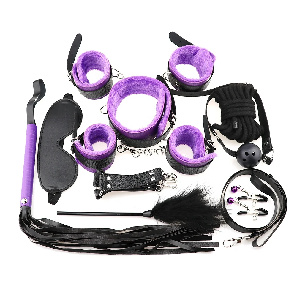 
PU Leather Bondage Kit Fetish BDSM Adult Game Slaves Bondage Gear Sex Toys Gay Couple SM 